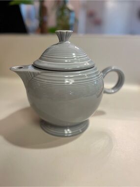 Fiesta Light Gray Ceramic Teapot